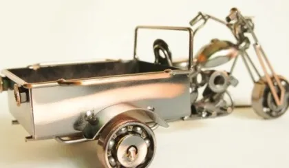 Metal Three-wheeled motorcycle model Toys