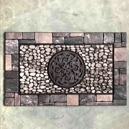 Apache Mills Mohawk Masterpiece Recycled Rubber Pebble Stone Rock Flocked Door Floor Mats: Eco-Friendly and Stylish Flooring Solutions