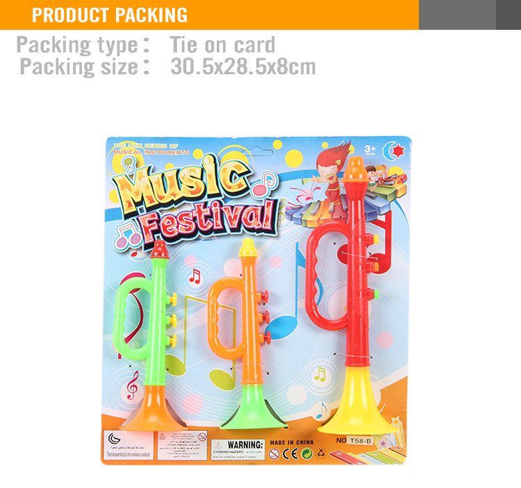 Cheap Plastic Piccolo Trumpet Toy(3pcs)1