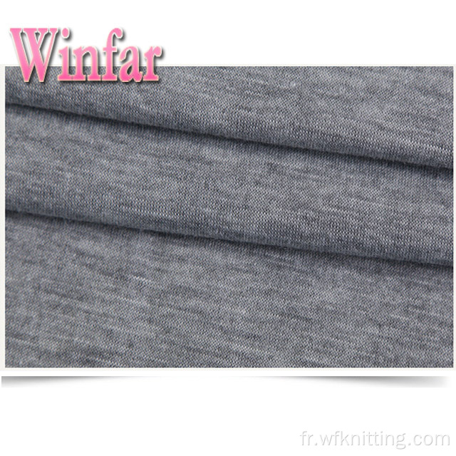 Tissu en jersey simple de polyester mélangé de spandex
