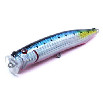Floating Fishing Poppers 70mm-150mm Wire Through Rattle Saltwater Topwater Lures