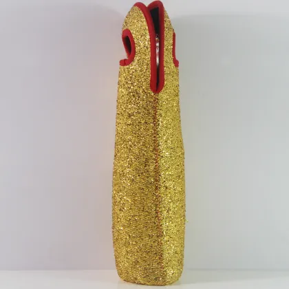 Factory Waterproof Golden Custom Neoprene Wine Holders