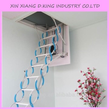 Retractable loft ladder with handrail,electric attic ladder