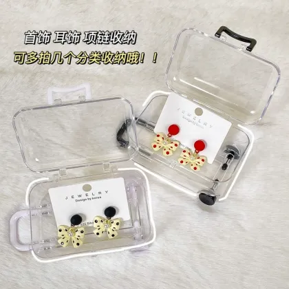 Mini Trolley Storage Box for Stationery Tape and Desktop Organizing