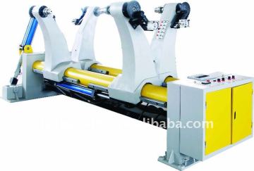 Hydraulic shaftless mill roll stand for paper roll