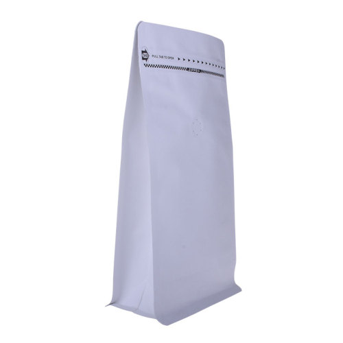 Compostable block bottom kraft paper bag