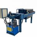 Sewage treatment plate and frame filter press