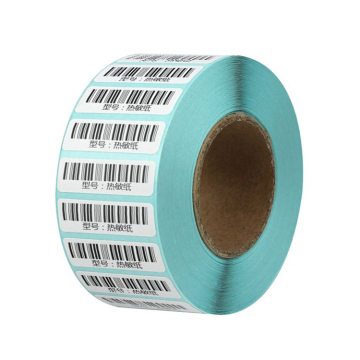 Papel de etiqueta de código de barras termal a prueba de aceite personalizado