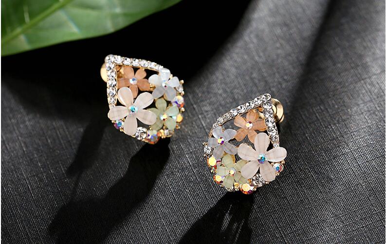 crystal earrings stud