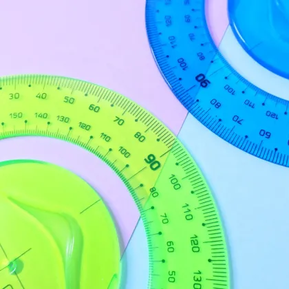 Customized 180 Degree PVC Flexible Protractor Measuring Tool