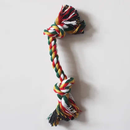 Candy Color Cotton Rope Dumbbell Pet Toys
