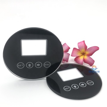 Circular Touch Screen Switch with Printable Logo and Tempered Glass Display