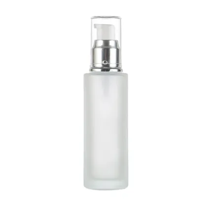 Wholesale Frosted Cosmetic Lotion Bottles - Clear Glass Lotion Containers
