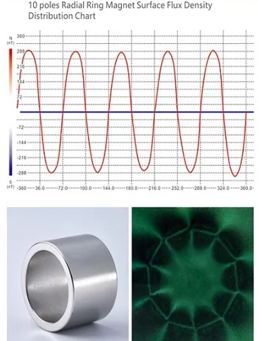 radial magnetisierter Ring