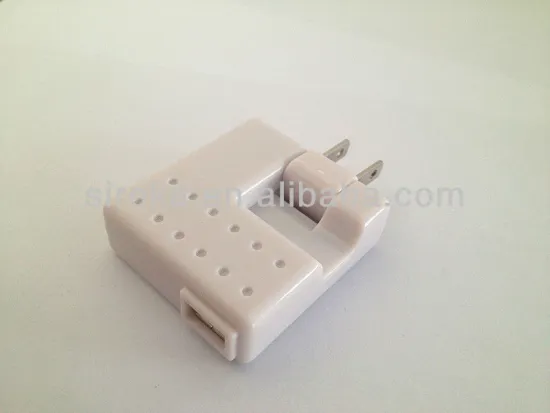 5V 1A folding USB travel charger OEM for US markets