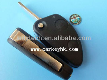 Good quality Alfa 2 button remote key fob shell blank case cover housing