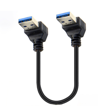 Beide omhoog gebogen USB 3.0 een mannelijke kabel