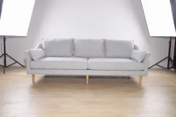 3-seat modern sofa in fabric