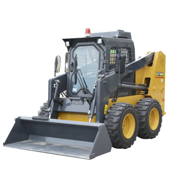 รถตักไส้ Steer Mini Skid Steer 3 ตันพร้อมถังและล้อสำหรับโครงการวิศวกรรม 0.35 m³สำหรับโครงการวิศวกรรม