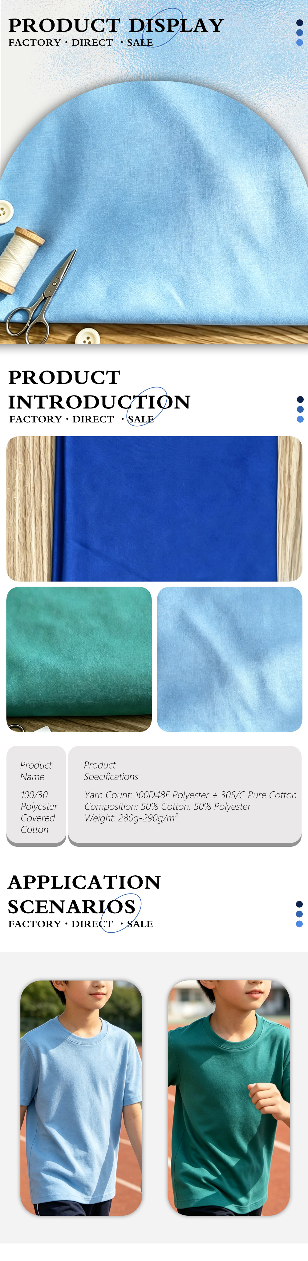 5-10030 Polyester Covered Cotton-x