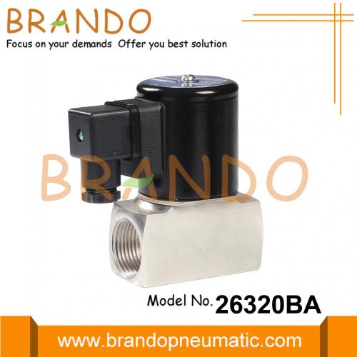 Paslanmaz Çelik Buhar Solenoid Valfı 1 &#39;&#39; 24VDC 220VAC