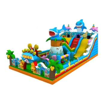 High-Quality Shark Inflatable Slide Castle Combo for Kids Amusement Parks for Sale