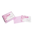 ピンクのエレガントなフローラル高品質の箱入りカード