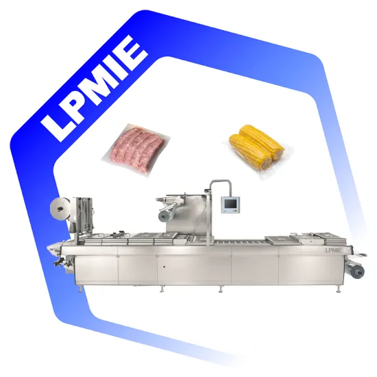 Food Industry Vacuum Thermoforming Machine for Sausage, Cheese, and Meat Packaging in Supermarkets