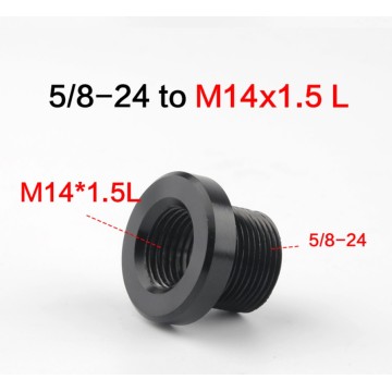 Black aluminum fuel filter adapter