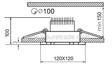Lampada a LED downlight 1wx5 rotazione arbitraria angolo di 360° Led luce di soffitto