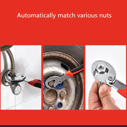 Universal Wrench: Multifunctional Snap Grip Spanner Wrench Set