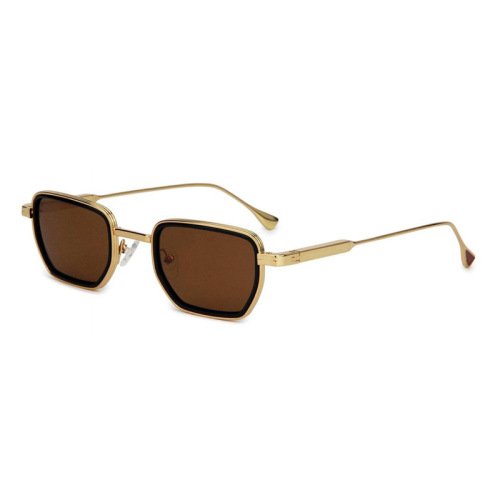 Vintage Square Metal Polarized Sunglasses Manufacture Shenzhen