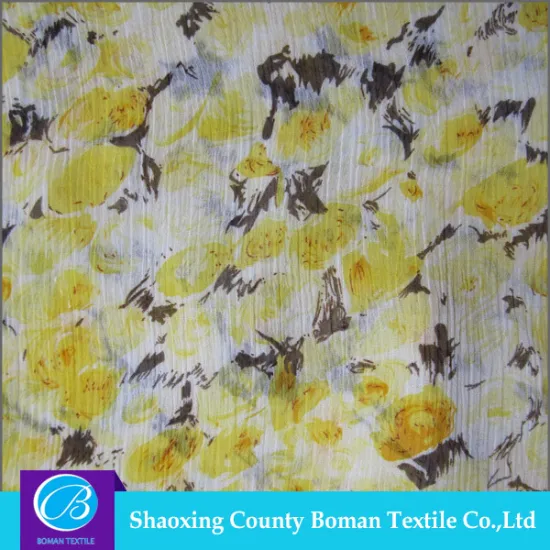 Textile fabric supplier Latest design Fancy Polyester chiffon printed fabric