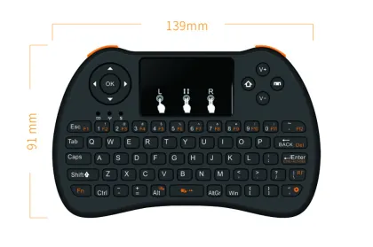 Mini Touchpad Air mouse H9 Orange Wireless Bluetooth Keyboard