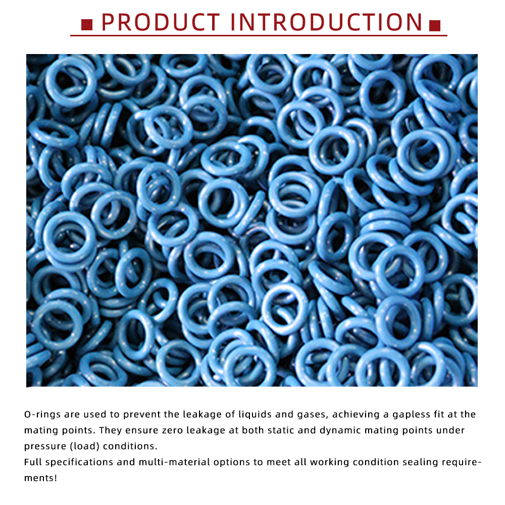 Blue Rubber O-Ring Seals x