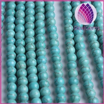 8mm cheap factory price round turquoise loose beads