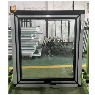 Storm-Resistant Hurricane Windows with Double Glass, PVC, and Black Awning Design