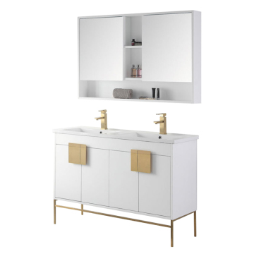 Modern Simple Design Wall-Mounted Bathroom Cabinet with Mirror