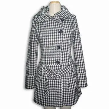 Women's Woolen Jacket, Made of Melton, Available in Various Colors