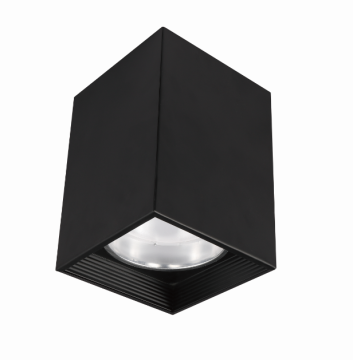 Customizable Black 12W GX53 Surface-Mounted LED Downlight