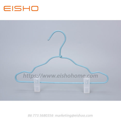 EISHO Kids Braided Coat Hanger With Clips