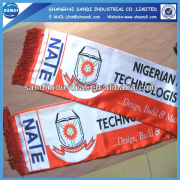 Polyester satin scarf