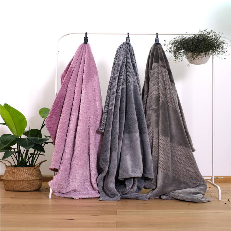 Non-toxic Family Bedding Basics Knitted Throws Bed Blankets