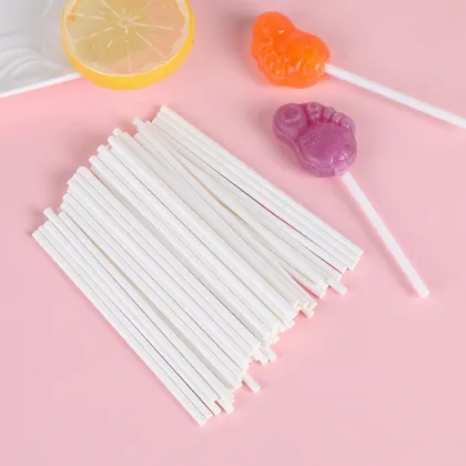 Eco-Friendly Food Grade Paper Lollipop Sticks for Cake Pops and Marshmallows