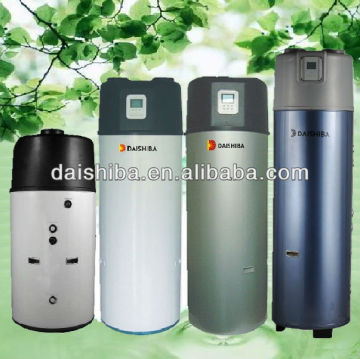 All in one domestic hot water heater heat pump/air to water heating equipment,shower pumps,water boiler/R410A,2.8kw,100~300L,CE