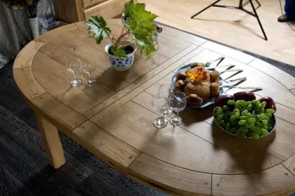 Oak Expandable Dining Table