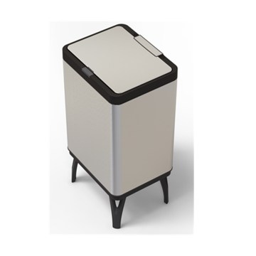 Haushaltsmüll aus Edelstahl - 40 l/50 l/60 l Küchenmüllbehälter für Schlafzimmer, Büro und Toilette