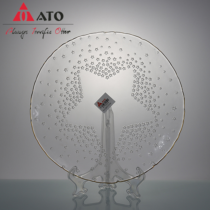 Ato Clear Glass Plate Decorative Glass Charger