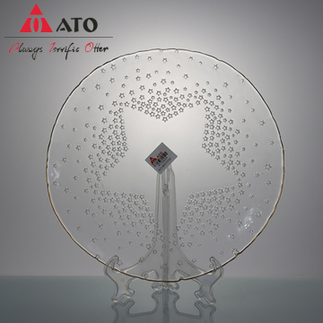 ATO Clear Glass Plate decorative glass charger plates
