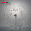 Ato Clear Glass Plate Decorative Glass Charger